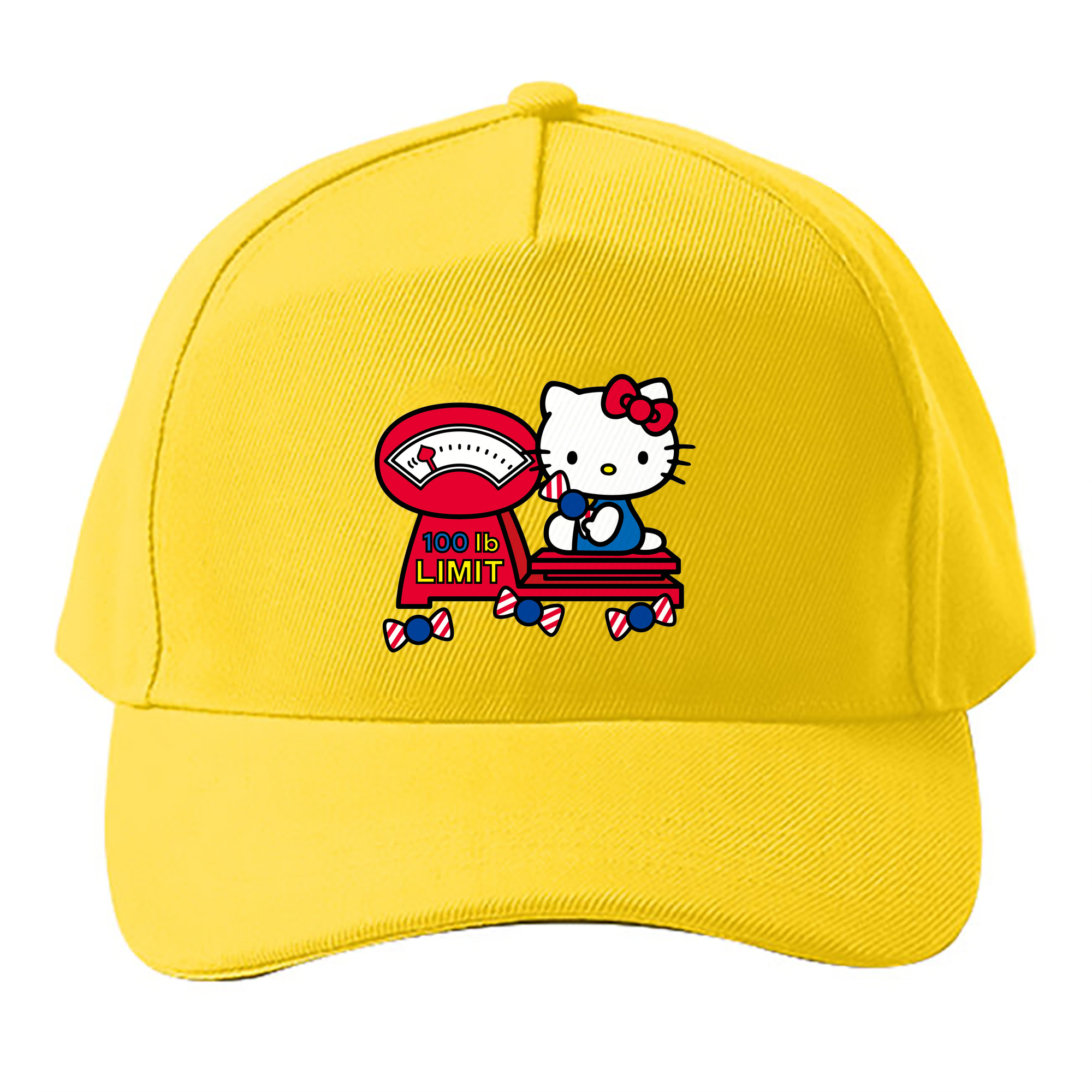 （画像用） Hello Kitty ハローキティ ベースボールキャップ 綿100％ 男女兼用 帽子 スポーツ